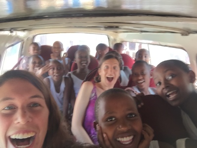 Never gonna forget singing to Taylor Swift and the latest African artists with our amazing P3-P5 students all the way to the school for children with disabilities!