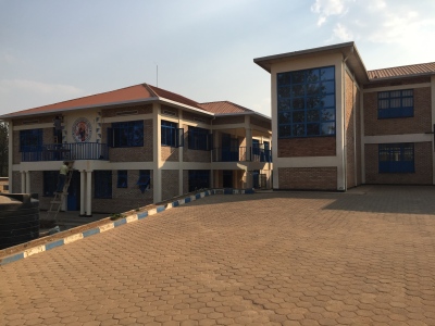 new administration building alongside the pre-existing primary school